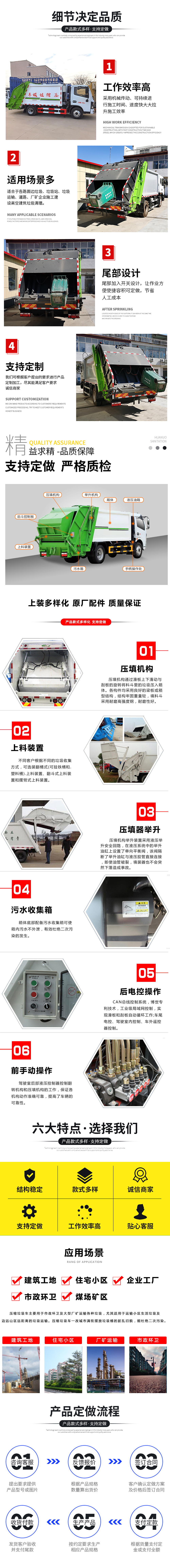 纯电动8立方压缩垃圾车可上牌